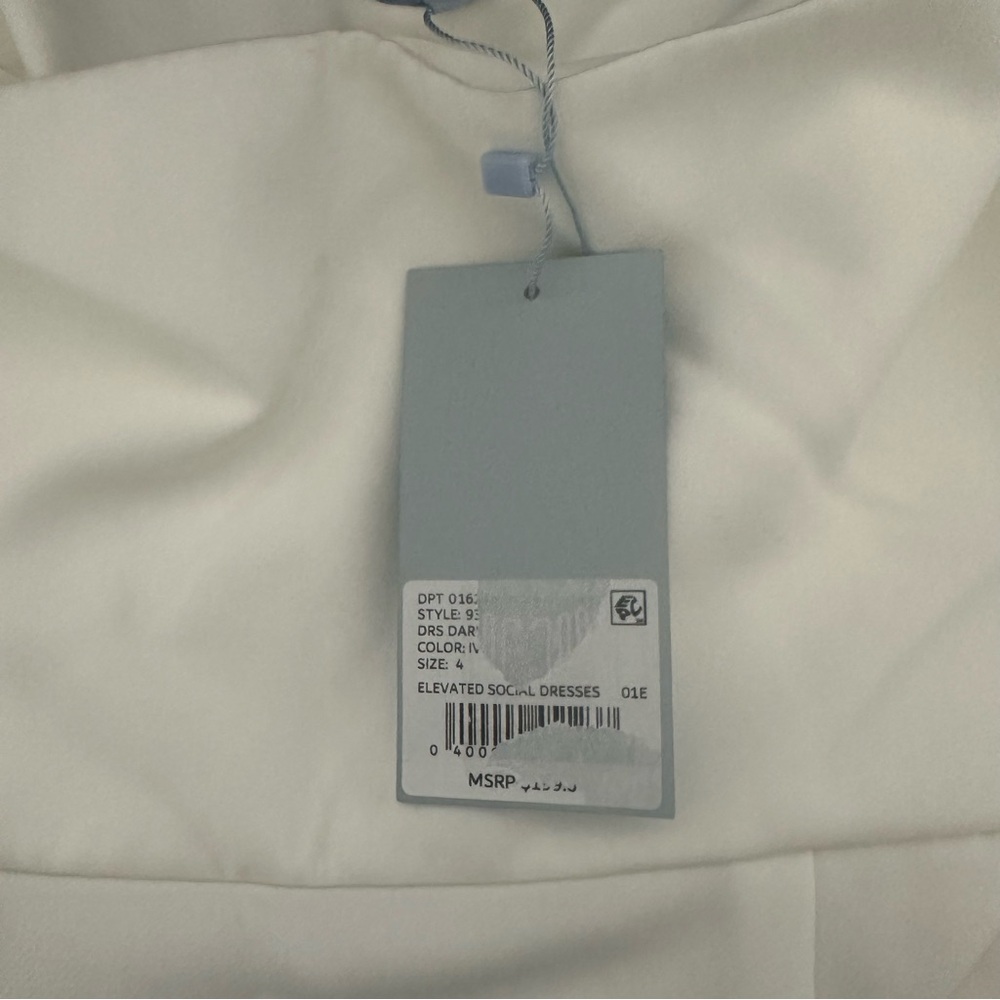 ANTONIO MELANI White Midi Slip Dress with Delicate Straps - Picture 10 of 13